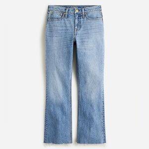 NWT J. Crew Demi Boot Crop Jeans Ruby Wash Blue Denim Size 36 Style #BX773